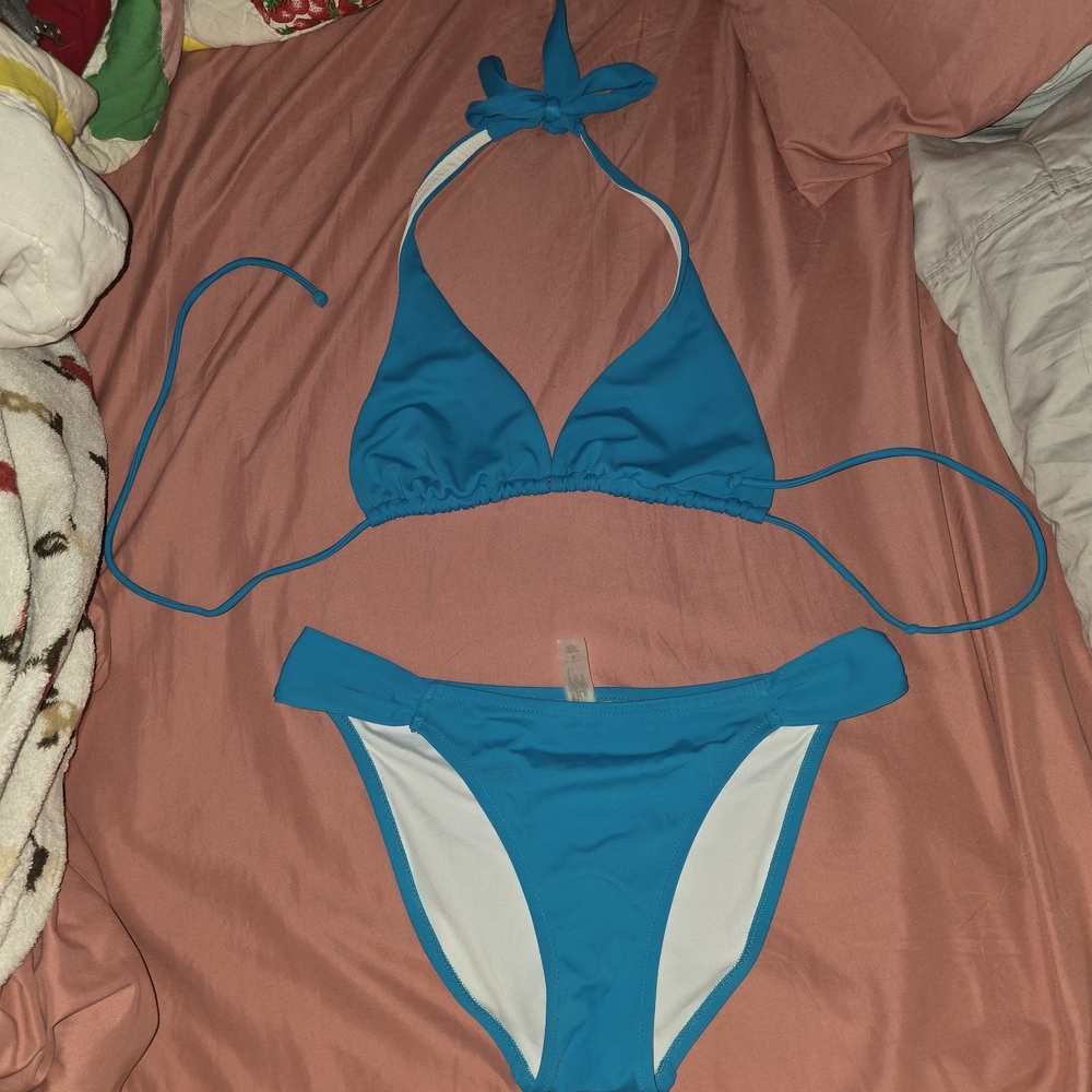 Victoria's Secret Blue and White Bikini